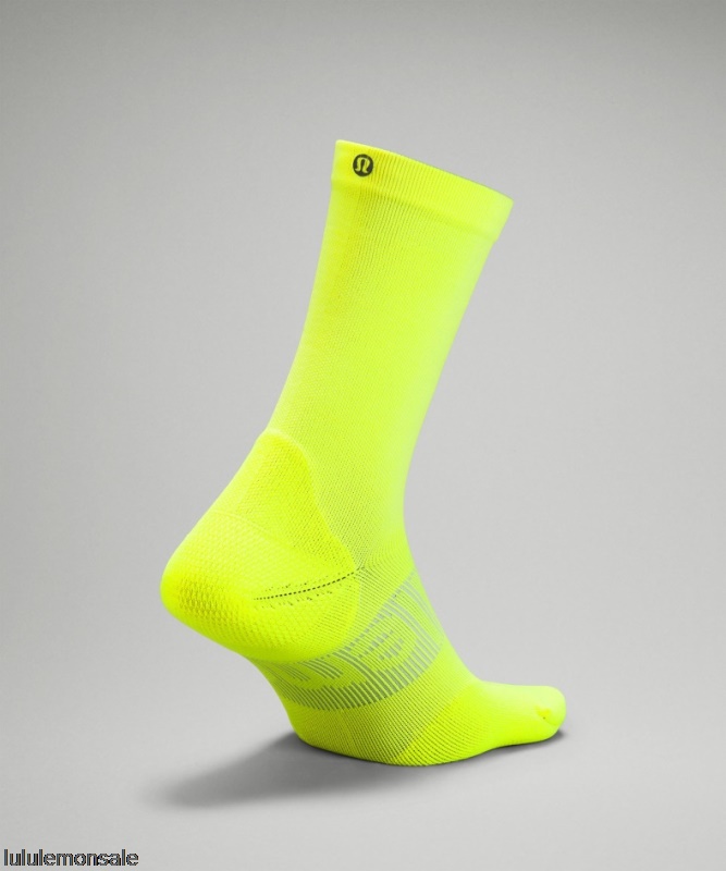 Lululemon Deutschland DELULU886 | Lululemon Deutschland Highlight Gelbe Power Stride Crew Socke